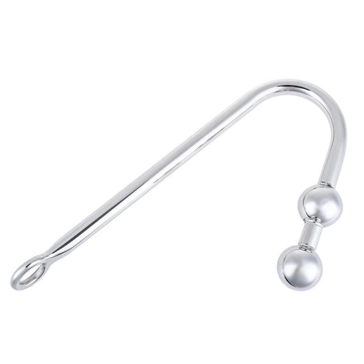 Anal Hooks 4417 Steel Stainless Pleasurable Two Hook Anal Balls 0805